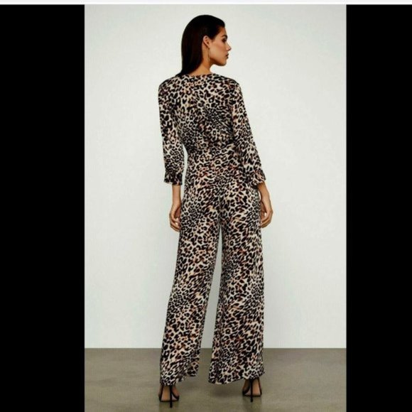 BCBG Leopard Print Jumpsuit, NWT, Size Medium. - Picture 4 of 14